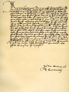 Brief von Thomas Cranmer an Thomas Cromwell, Ford, 13. August 1537