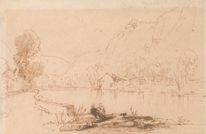 Fischer am Fluss von Thomas Creswick