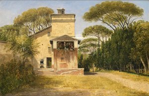 Raphaels Studio im Garten der Villa Borghese, Rom, 1849