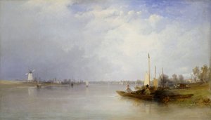 Blick auf die Themse bei Battersea, 1834