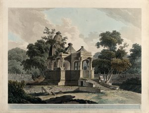 Ein antiker Hindutempel, in der Festung von Rotas, Bahar von Thomas Daniell