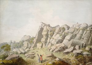 Figuren bei Brimham Crags von Thomas Daniell