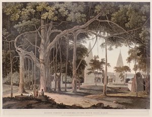 Hindoo-Tempel in Agouree am Fluss Soane