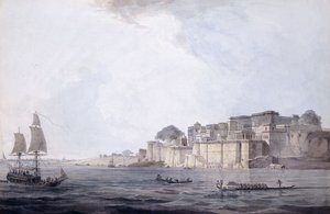 Ramnagar, in der Nähe von Benares [Varanasi], Uttar Pradesh, um 1788-9 von Thomas Daniell