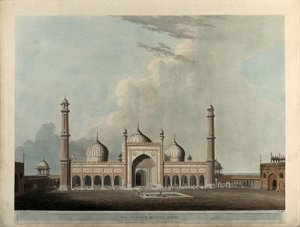 Die Jummah Moschee, Delhi von Thomas Daniell