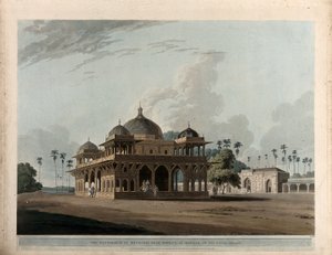 Das Mausoleum von Mucdoom Shah Dowlut in Moneah von Thomas Daniell