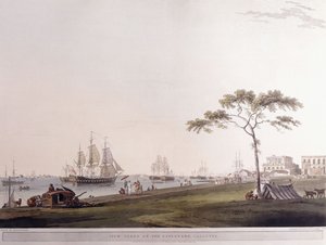 Ansicht von der Esplanade, Kalkutta
