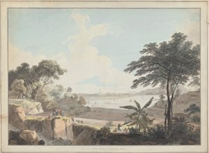 Ansicht des Kanton-Flusses, in der Nähe von Whampoa, China von Thomas Daniell