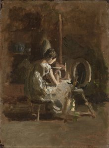 Skizzen für „Home-Spun“ von Thomas Eakins