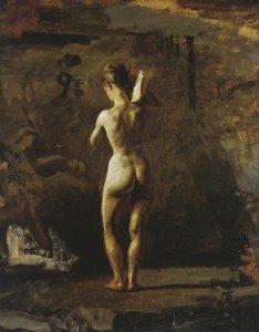 Studie für William Rush, der seine allegorische Figur des Schuylkill River schnitzt