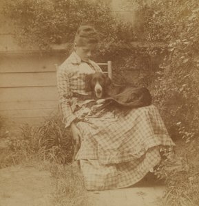 Susan Macdowell (später Mrs. Thomas Eakins) mit Setter