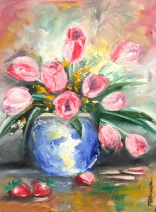 Tulpen-Sonnenaufgang, 2014 von Thomas Elias Lockhart