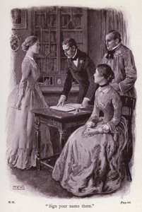 Illustration für Die Frau in Weiß von Wilkie Collins