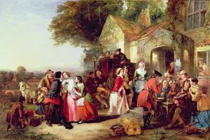Die Ankunft der Kutsche, 1850