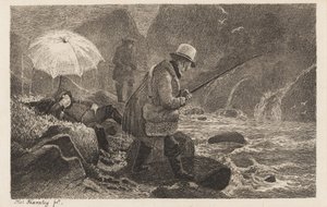 Fischen in Sogn von Thomas Fearnley