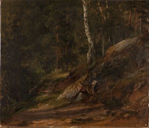 Waldstudie aus Romsdal von Thomas Fearnley