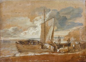 Eine Viehfähre, 1784-1788 von Thomas Gainsborough