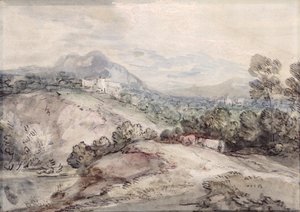Eine hügelige Landschaft von Thomas Gainsborough