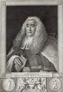Der ehrenwerte Mr. Justice Blackstone, graviert von Hall von Thomas Gainsborough