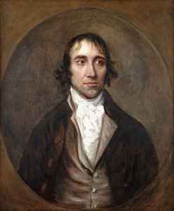 Porträt von John Gainsborough, dem Bruder des Künstlers, Brustlänge, in brauner Jacke und Weste und weißem Halstuch