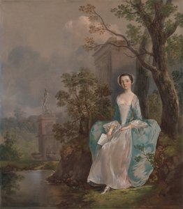 Porträt einer Frau, um 1750 von Thomas Gainsborough