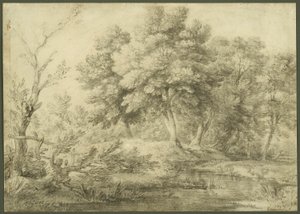 Waldlandschaft mit Bach von Thomas Gainsborough