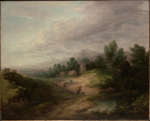 Bewaldete Hochlandlandschaft von Thomas Gainsborough