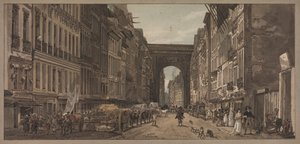 Eine Auswahl von zwanzig der malerischsten Ansichten in Paris: Ansicht des Tores von St. Denis..., 1803