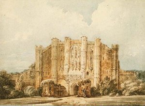 PD.52-1966 Westansicht der Thornton Abbey, Lincolnshire, ca.1794 (Aquarell & Bleistift auf Papier) von Thomas Girtin