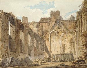 Die Ruinen der Kapelle im Savoy Palace, London, ca. 1795-1796 von Thomas Girtin
