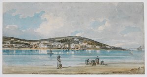 Blick auf Appledore, Nord-Devon, von Instow Sands