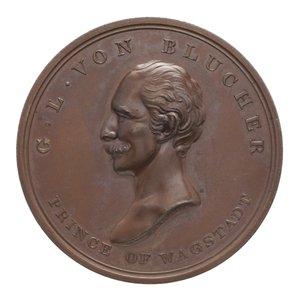 Medaille zur Erinnerung an Wellington und Blücher bei Waterloo
