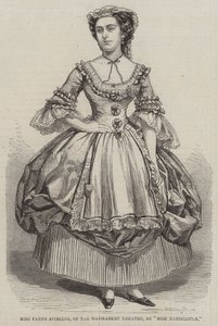 Miss Fanny Stirling vom Haymarket Theatre als Miss Hardcastle von Thomas Harrington Wilson