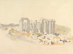 Der Tempel des Apollo in Bassae, 1843