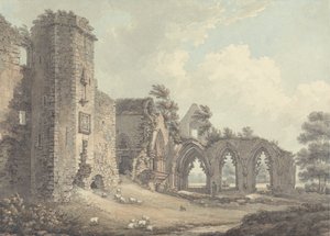 Die Ruinen des Colleges von Lincluden, in der Nähe von Dumfries von Thomas Hearne