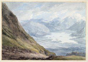 Blick von Skiddaw über Derwentwater von Thomas Hearne