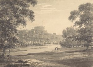 Windsor Castle von den Eton-Spielplätzen von Thomas Hearne