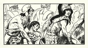 Tod des Leonidas von Thomas Heath Robinson