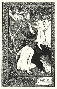 Hylas und die Wassernymphen von Thomas Heath Robinson