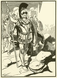 Die Griechen vor Troja von Thomas Heath Robinson