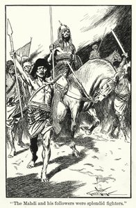 Der Mahdi und seine Anhänger waren prächtige Kämpfer von Thomas Heath Robinson