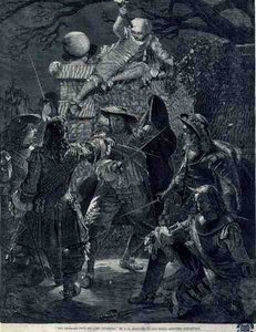 Der Überfall auf Sir John Coventry (gest. 1682), 21. Dezember 1670