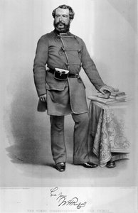 Porträt von W.H. Russell (1820-1907), Korrespondent der Times auf der Krim, mit einer Faksimile seines Autogramms, veröffentlicht 1855 von Thomas Herbert Maguire