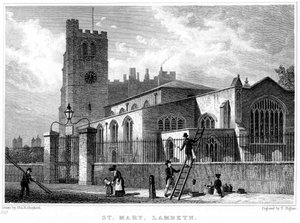 Kirche St. Mary, Lambeth, London, 1831
