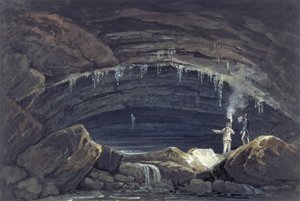 Eröffnung der Höhle bei Porth yr Ogof