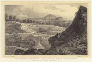 Die Steinbrüche von Craigleith, nahe Edinburgh, aus denen die Neustadt gebaut wurde von Thomas Hosmer (after) Shepherd