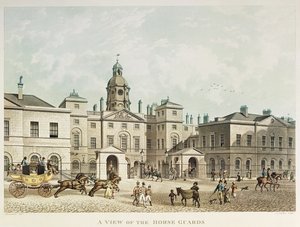 Ansicht der Horse Guards von Whitehall, graviert von J.C. Sadler