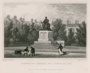 Bloomsbury Square und Statue von Fox