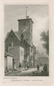Canonbury House und Tower von Thomas Hosmer Shepherd
