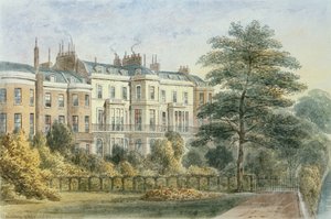 Ostfront von Sir Robert Peels Haus im Privy Garden, 1851 von Thomas Hosmer Shepherd